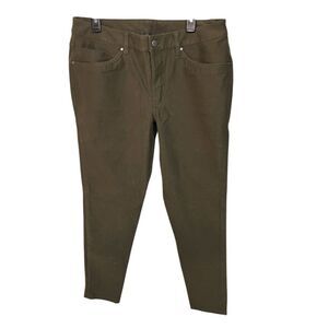 Lululemon Men's Slim-Fit Cargo Pants Green Size 34 5-Pocket Design